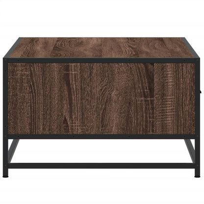Tavolino Rovere Marrone 90x57x35 cm Legno Multistrato e Metallo | homemem39