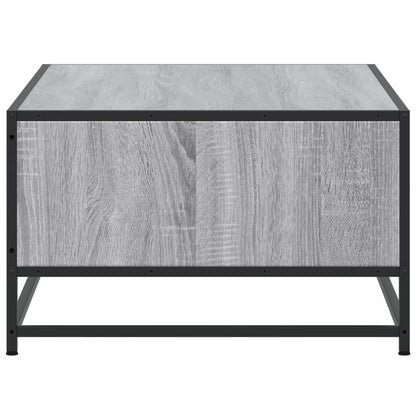 Tavolino Grigio Sonoma 100x57x35 cm Legno Multistrato e Metallo | homemem39