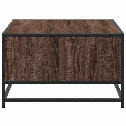 Tavolino Rovere Marrone 100x57x35 cm Legno Multistrato Metallo | homemem39