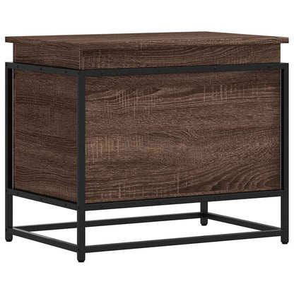 Contenitore con Coperchio Rovere Marrone 60x40x51,5 Truciolato - homemem39