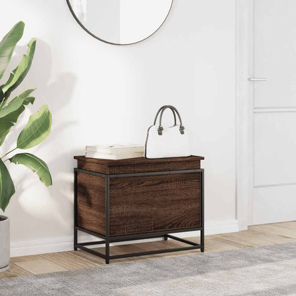 Contenitore con Coperchio Rovere Marrone 60x40x51,5 Truciolato - homemem39