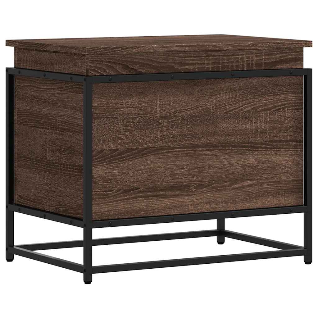 Contenitore con Coperchio Rovere Marrone 60x40x51,5 Truciolato - homemem39