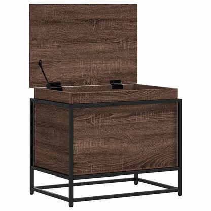 Contenitore con Coperchio Rovere Marrone 60x40x51,5 Truciolato - homemem39