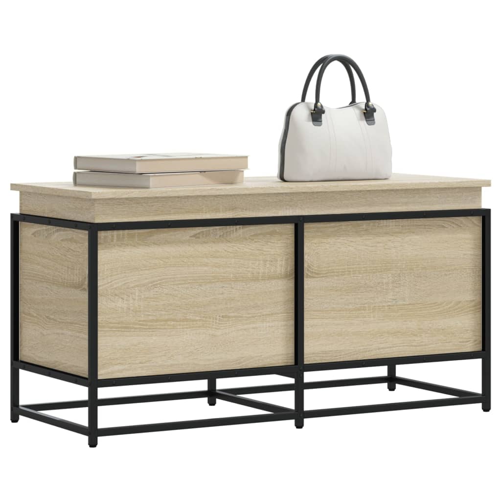 Contenitore con Coperchio Rovere Sonoma 100x40x51,5 Truciolato - homemem39