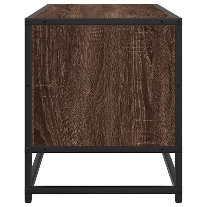Mobile TV Rovere Marrone 100x34,5x40 cm Multistrato e Metallo - homemem39