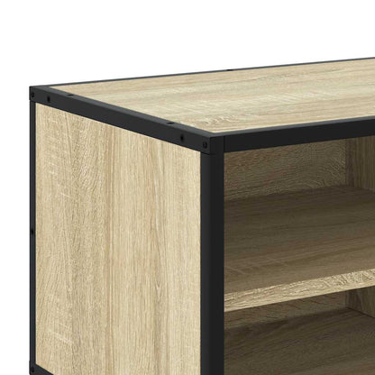 Mobile TV Rovere Sonoma 80x34,5x40 cm Legno Multistrato Metallo - homemem39
