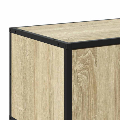 Mobile TV Rovere Sonoma 100x35x50 cm Legno Multistrato Metallo - homemem39