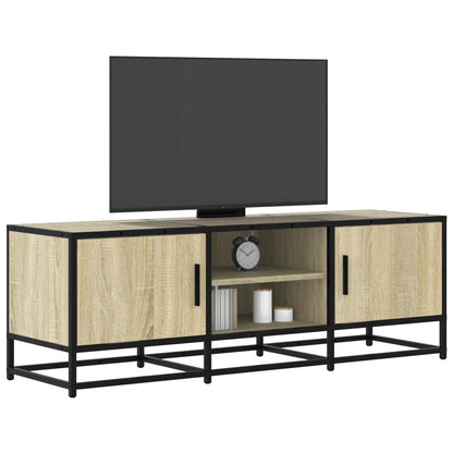 Mobile TV Rovere Sonoma 120x35x41cm Legno Multistrato e Metallo - homemem39