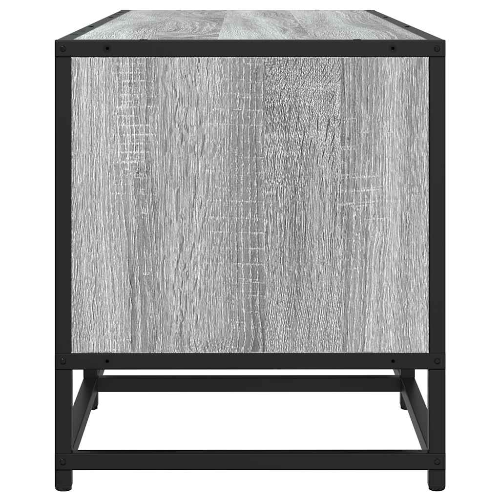Mobile TV Grigio Sonoma 120x35x41cm Legno Multistrato e Metallo - homemem39