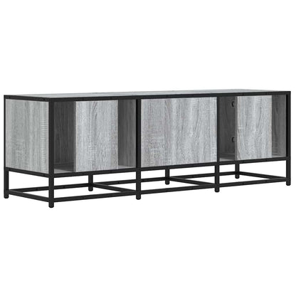 Mobile TV Grigio Sonoma 120x35x41cm Legno Multistrato e Metallo - homemem39