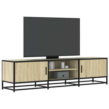 Mobile TV Rovere Sonoma 160x35x41cm Legno Multistrato e Metallo - homemem39