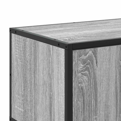 Mobile TV Grigio Sonoma 160x35x41cm Legno Multistrato e Metallo - homemem39