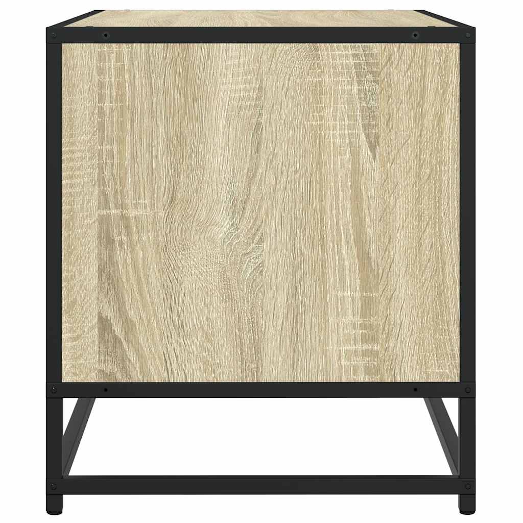 Mobile TV Rovere Sonoma 61x40x46 cm Legno Multistrato e Metallo - homemem39
