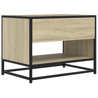 Mobile TV Rovere Sonoma 61x40x46 cm Legno Multistrato e Metallo - homemem39