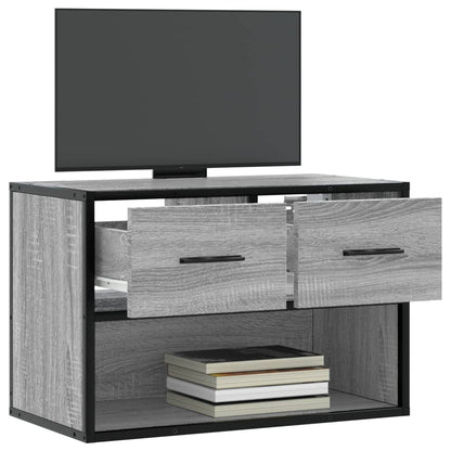 Mobile TV Grigio Sonoma 60x31x39,5cm in Truciolato e Metallo - homemem39