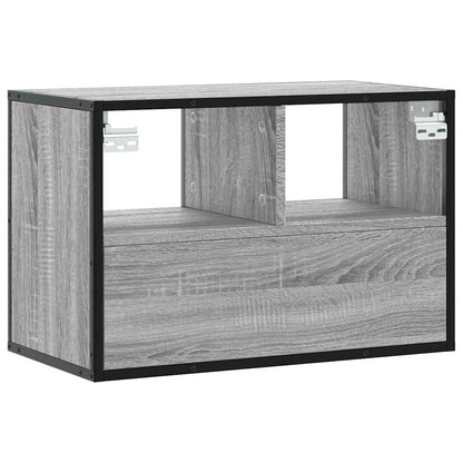 Mobile TV Grigio Sonoma 60x31x39,5cm in Truciolato e Metallo - homemem39