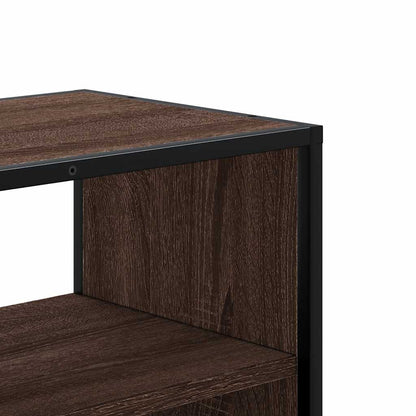 Mobile TV Rovere Marrone 80x31x39,5cm Legno Multistrato Metallo - homemem39