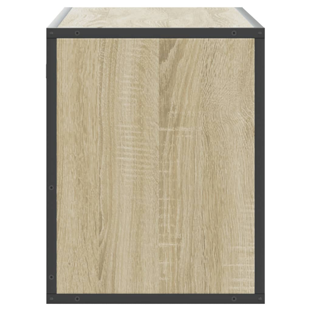 Mobile TV Rovere Sonoma 100x31x39,5cm Legno Multistrato Metallo - homemem39