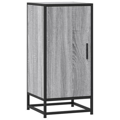 Credenza Grigio Sonoma 35,5x35x76 cm in Truciolato e Metallo - homemem39