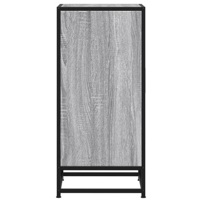 Credenza Grigio Sonoma 35,5x35x76 cm in Truciolato e Metallo - homemem39