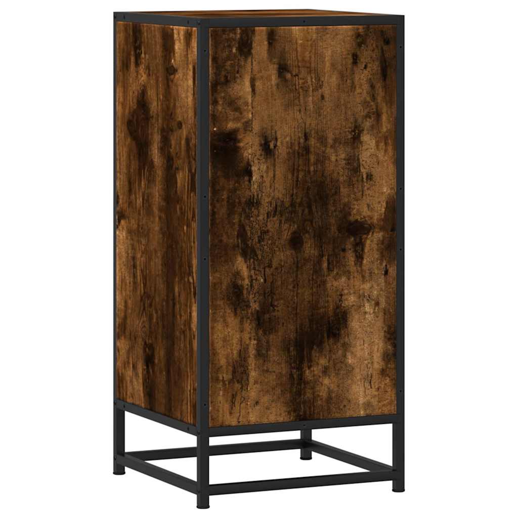 Credenza Rovere Fumo 35,5x35x76 cm in Truciolato - homemem39