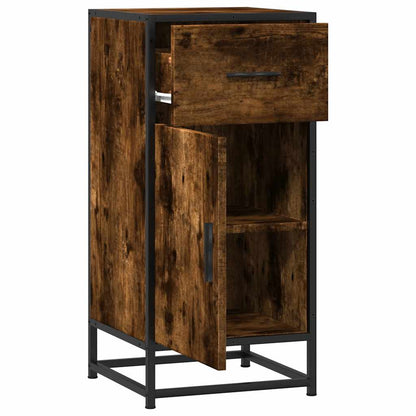 Credenza Rovere Fumo 35,5x35x76 cm in Truciolato - homemem39