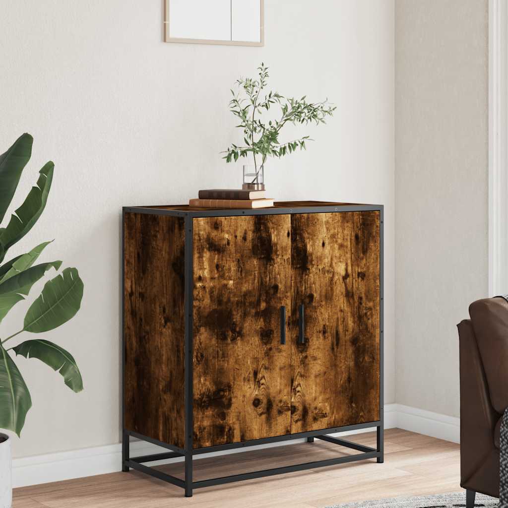 Credenza Rovere Fumo 68x35x76 cm in Truciolato - homemem39