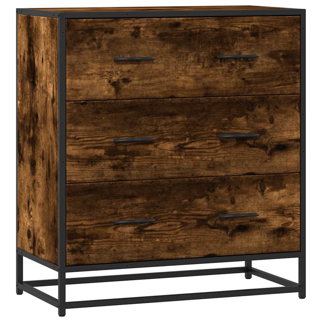 Credenza Rovere Fumo 68x35x76 cm in Truciolato - homemem39