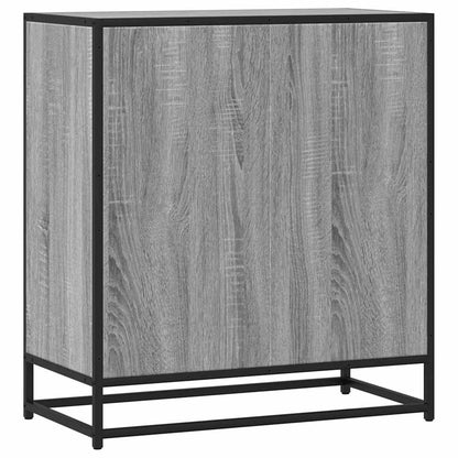 Credenza Grigio Sonoma 68x35x76 cm in Truciolato e Metallo - homemem39