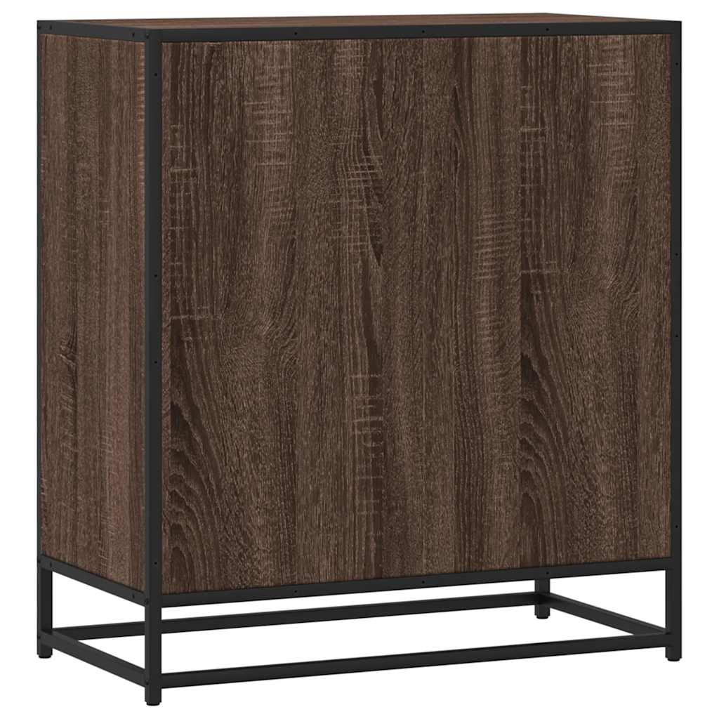 Credenza Rovere Marrone 68x35x76 cm in Legno Multistrato - homemem39
