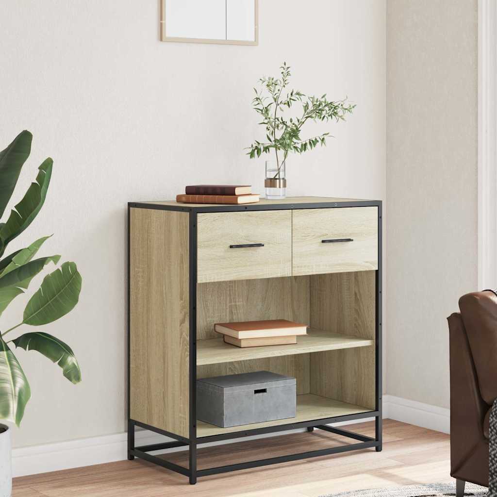 Credenza Rovere Sonoma 68x35x76 cm in Legno Multistrato - homemem39