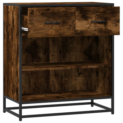 Credenza Rovere Fumo 68x35x76 cm in Legno Multistrato - homemem39