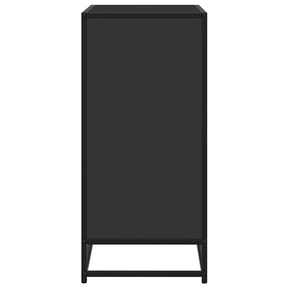 Credenza Rovere Nera 68x35x76 cm in Legno Multistrato - homemem39