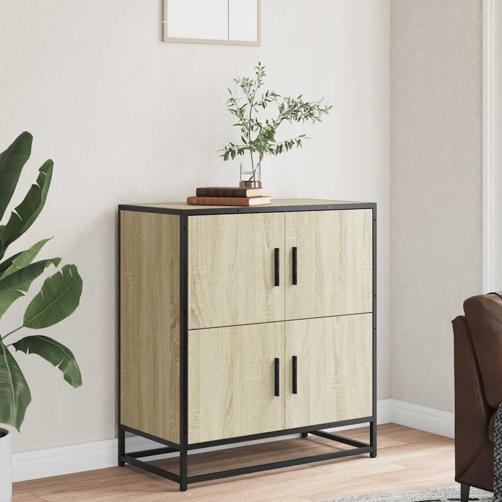 Credenza Rovere Sonoma 68x35x76 cm in Legno Multistrato - homemem39