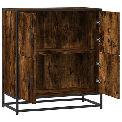Credenza Rovere Fumo 68x35x76 cm in Legno Multistrato - homemem39