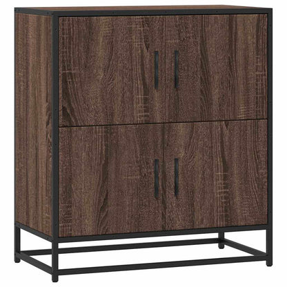 Credenza Rovere Marrone 68x35x76 cm in Legno Multistrato - homemem39