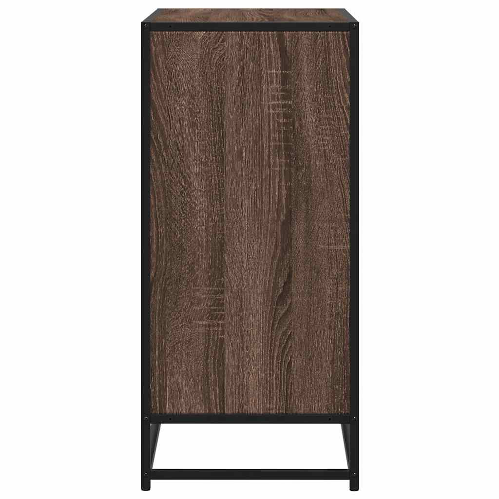 Credenza Rovere Marrone 68x35x76 cm in Legno Multistrato - homemem39