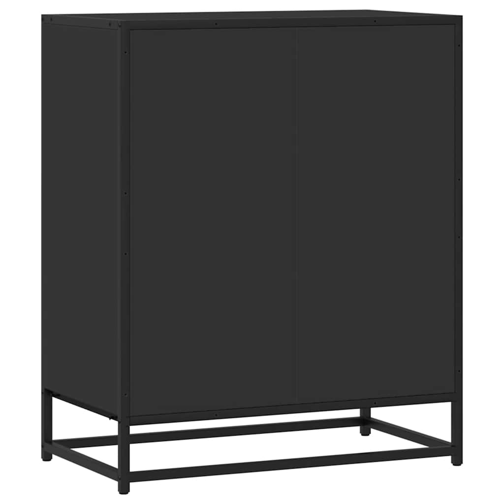Credenza Nero 62x35x76 cm in Legno Multistrato - homemem39