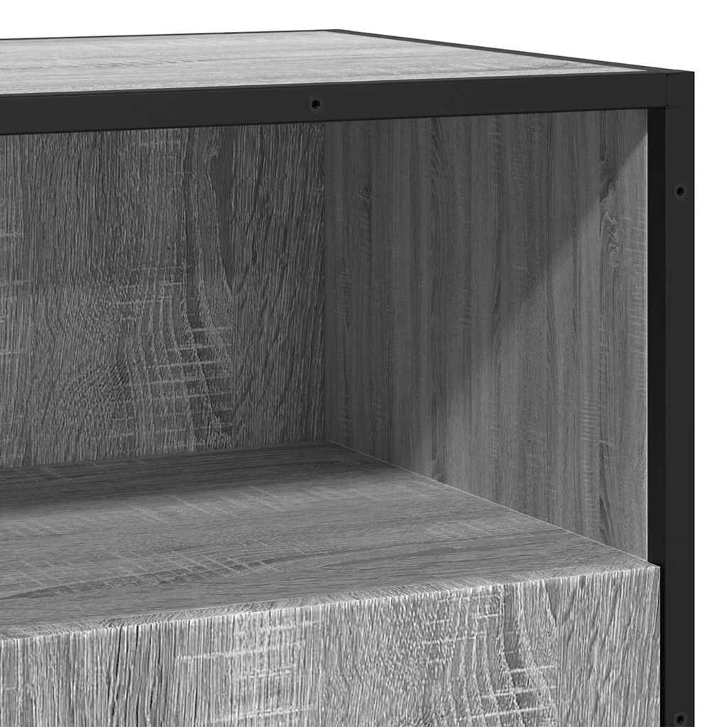 Credenza Grigio Sonoma 68x35x76 cm in Legno Multistrato - homemem39
