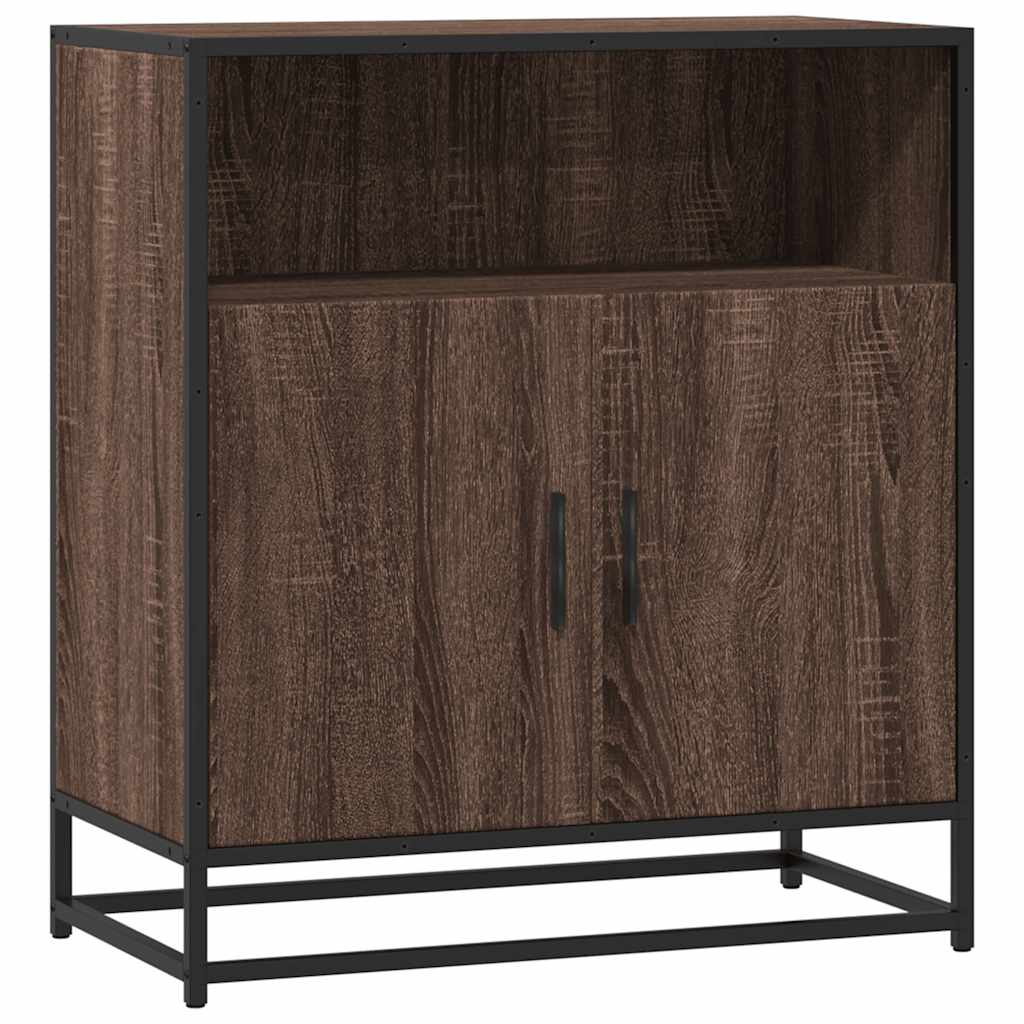 Credenza Rovere Marrone 68x35x76 cm in Legno Multistrato - homemem39
