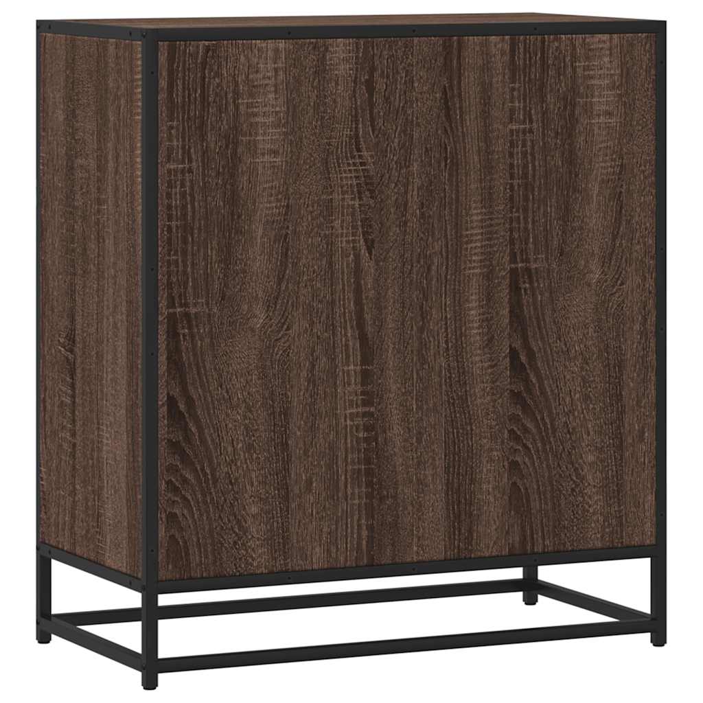 Credenza Rovere Marrone 68x35x76 cm in Legno Multistrato - homemem39