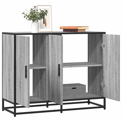 Credenza Grigio Sonoma 94x35x76 cm in Legno Multistrato - homemem39