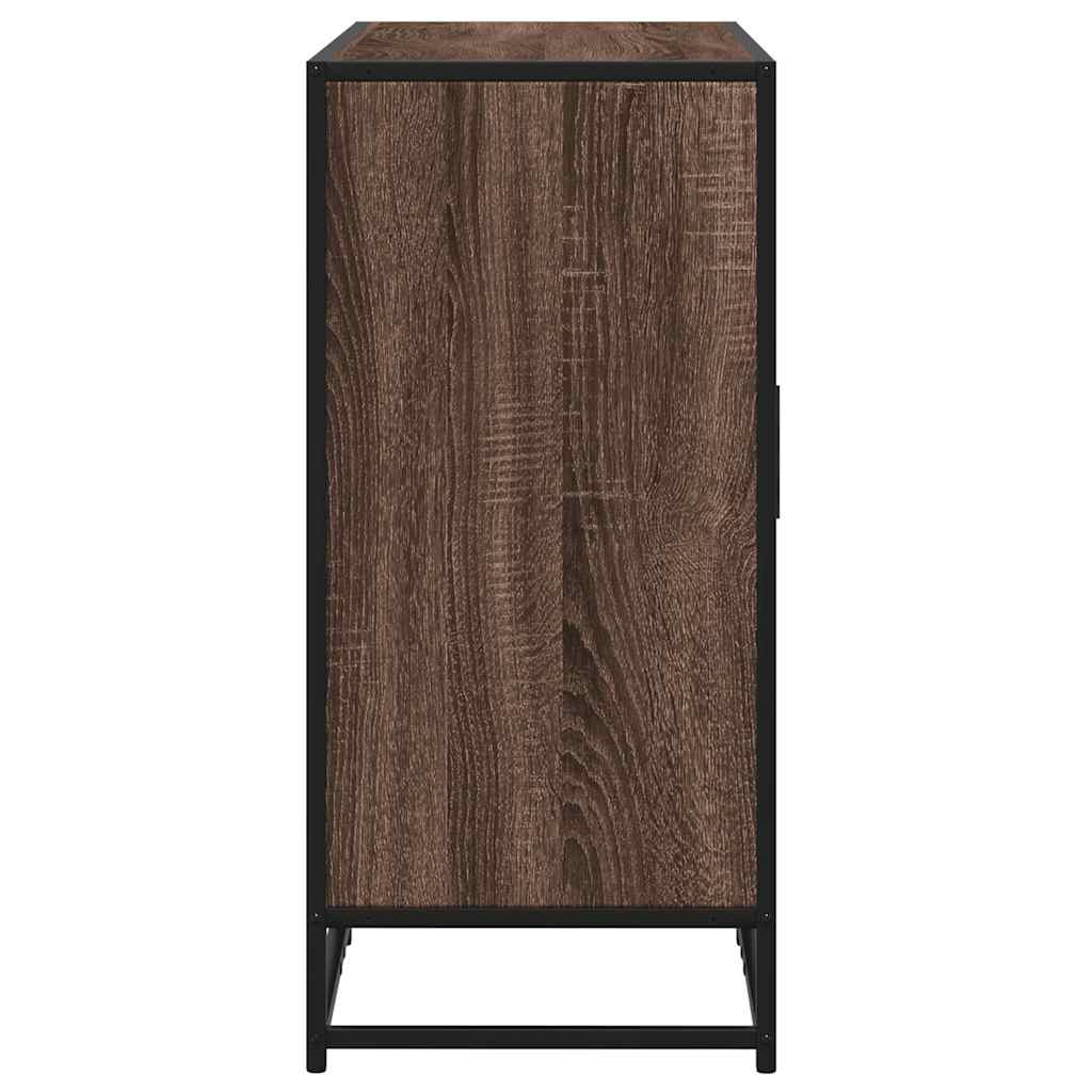 Credenza Rovere Marrone 94x35x76 cm in Legno Multistrato - homemem39