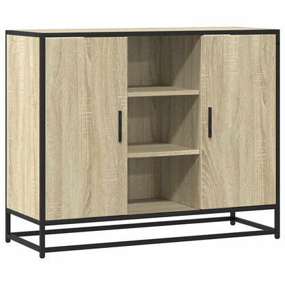 Credenza Rovere Sonoma 92x35x76 cm in Legno Multistrato - homemem39