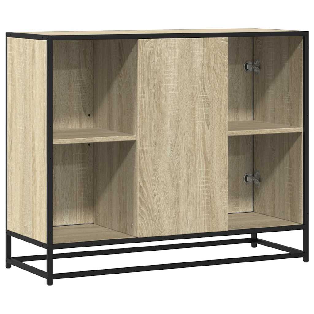 Credenza Rovere Sonoma 92x35x76 cm in Legno Multistrato - homemem39