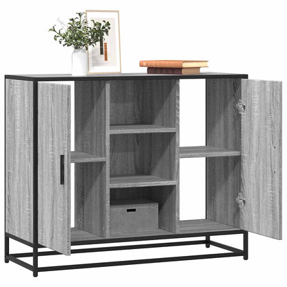 Credenza Grigio Sonoma 92x35x76 cm in Legno Multistrato - homemem39