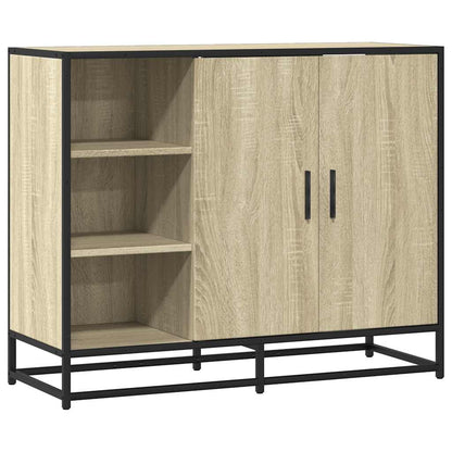 Credenza Rovere Sonoma 92x35x76 cm in Legno Multistrato - homemem39