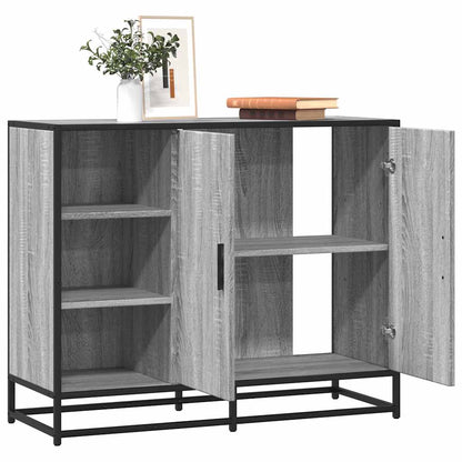 Credenza Grigio Sonoma 92x35x76 cm in Legno Multistrato - homemem39