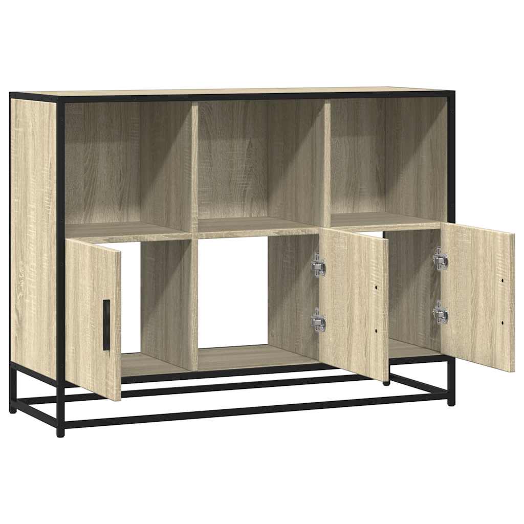 Credenza Rovere Sonoma 100x35x76 cm in Legno Multistrato - homemem39