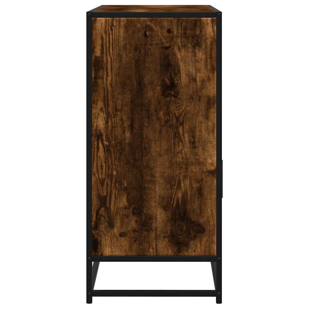 Credenza Rovere Fumo 100x35x76 cm in Legno Multistrato - homemem39